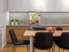 Printed tempered glass backsplash – BS23 European tradicional food Series: Dumplings 3