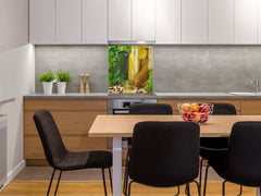 Printed tempered glass backsplash – BS23 European tradicional food Series: Pickled Cucumbers 1