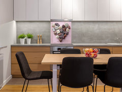 Panneau en verre de sécurité de cuisine BS07 Série desserts: Bonbons Chocolats 5