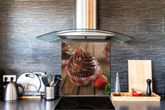 Panneau en verre de sécurité de cuisine BS07 Série desserts: Petit gâteau muffin 1