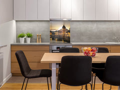 Tempered glass kitchen wall panel BS24 Bridges Series: City Panorama 20