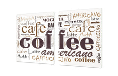 GIGANTIC CUTTING BOARD and Cooktop Cover - Expressions Series DD17 Coffee americano