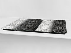 GÉANT PLANCHE À DÉCOUPER EN VERRE TREMPÉ; Série Marroco DD21: Collection vintage