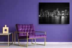 Glass Picture Toughened Wall Art - Wall Art Glass Print Picture SART02 Cities Series: City by night