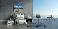 Graphic Art Print on Glass - Beautiful Quality Glass Print Picture SART01C Nature Series: Highway in Chile