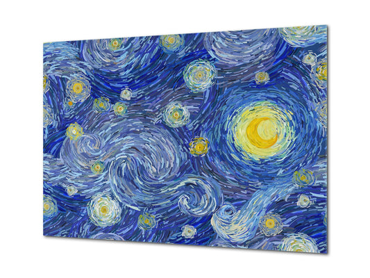 Glass Print Wall Art – Image on Glass SART05 Miscellanous Series: Starry sky abstract background