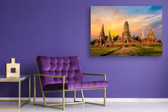 Glass Print Wall Art – Image on Glass SART01B Nature Series: Royal palace in Ayutthaya, Thailand