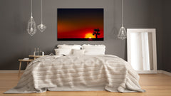 Glass Printed Picture - Wall Picture behind Tempered Glass SART01D Nature Series: Sunset in South Africa