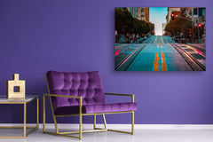 Glass Picture Toughened Wall Art - Wall Art Glass Print Picture SART02 Cities Series: The streets of San Francisco