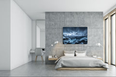 Glass Printed Picture - Wall Picture behind Tempered Glass SART01D Nature Series: Giant Mountains in Norway