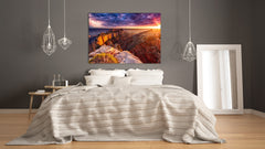 Cuadro de vidrio moderno - Arte mural contemporáneo SART01 Serie Naturaleza: Gran Cañón Cabo Real