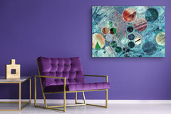 Glass Print Wall Art – Image on Glass SART05 Miscellanous Series: Abstract photography of the deserts of Africa - aerial view