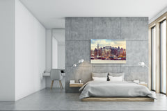 Glass Picture Toughened Wall Art - Wall Art Glass Print Picture SART02 Cities Series: Traditional Dutch houses