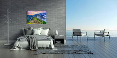 Glass Print Wall Art – Image on Glass SART01B Nature Series: Overview of Machu Picchu