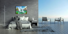 Glass Print Wall Art – Image on Glass SART01B Nature Series: Halong Bay in Vietnam