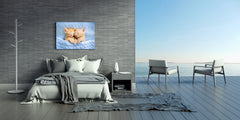 Glass Picture Wall Art - Picture on Glass SART03A Animals Series: Baby cats sleeping