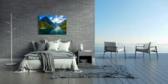 Glass Print Wall Art – Image on Glass SART01B Nature Series: The fjord in Norway