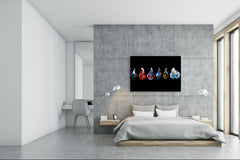Wall Art - Glass Print Canvas Picture SART03B Animals Series: Colorful fish