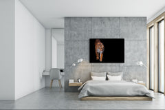 Wall Art - Glass Print Canvas Picture SART03B Animals Series: Tiger walking