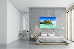 Graphic Art Print on Glass - Beautiful Quality Glass Print Picture SART01C Nature Series: Azure waters of Thailand