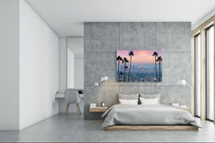 Glass Picture Toughened Wall Art - Wall Art Glass Print Picture SART02 Cities Series: The skyline of Los Angeles