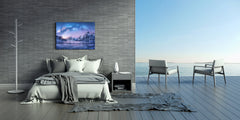 Modern Glass Picture - Contemporary Wall Art SART01 Nature Series: Arctic landscape of Lofoten Islands, Norway