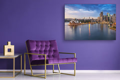 Glass Picture Toughened Wall Art - Wall Art Glass Print Picture SART02 Cities Series: Sydney Opera House