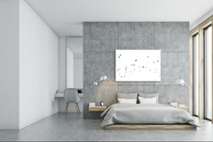 Wall Art - Glass Print Canvas Picture SART03B Animals Series: Monochrome Bird Silhouettes