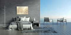 Glass Print Wall Art – Image on Glass SART05 Miscellanous Series: Luxury golden wallpaper
