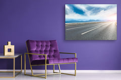 Glass Print Wall Art – Image on Glass SART01B Nature Series: Road by the lake