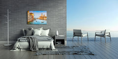 Cuadro de vidrio templado para pared - Impresión de vidrio para pared SART02 Serie Ciudades: Gran Canal de Venecia 2