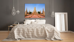 Graphic Art Print on Glass - Beautiful Quality Glass Print Picture SART01C Nature Series: Ancient temple in Thailand