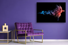 Arte de pared - Impresión en lienzo de vidrio Imagen SART03B Serie Animales: Loro volador Ara