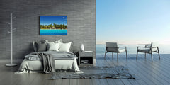 Glass Printed Picture - Wall Picture behind Tempered Glass SART01D Nature Series: Tropical Island beach