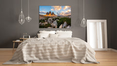 Glass Print Wall Art – Image on Glass SART01B Nature Series: Dolomites, Italy
