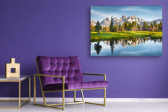 Glass Print Wall Art – Image on Glass SART01B Nature Series: Grand Teton National Park