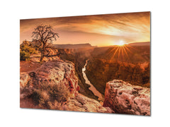 Modern Glass Picture - Contemporary Wall Art SART01 Nature Series: Grand Canyon