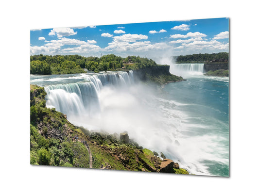 Graphic Art Print on Glass - Beautiful Quality Glass Print Picture SART01C Nature Series: Niagara Falls
