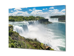 Graphic Art Print on Glass - Beautiful Quality Glass Print Picture SART01C Nature Series: Niagara Falls