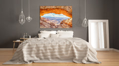 Cuadro de vidrio moderno - Arte mural contemporáneo SART01 Serie Naturaleza: Parque Nacional Canyonlands