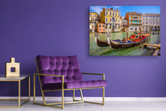 Cuadro de vidrio templado para pared - Impresión de vidrio para pared SART02 Serie Ciudades: Gran Canal de Venecia