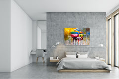 Glass Print Wall Art – Image on Glass SART05 Miscellanous Series: Oil Painting - Rainy Day