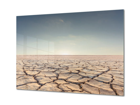 Graphic Art Print on Glass - Beautiful Quality Glass Print Picture SART01C Nature Series: Desert
