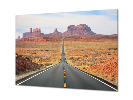 Glass Print Wall Art – Image on Glass SART01B Nature Series: Monument Valley, Arizona