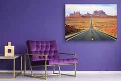 Glass Print Wall Art – Image on Glass SART01B Nature Series: Monument Valley, Arizona