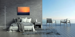 Glass Printed Picture - Wall Picture behind Tempered Glass SART01D Nature Series: Bluish shadows on the warm sky