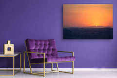 Glass Printed Picture - Wall Picture behind Tempered Glass SART01D Nature Series: Bluish shadows on the warm sky