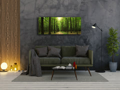 Glass Print Wall Art – Image on Glass 125 x 50 cm (? 50” x 20”) ; Forest 7