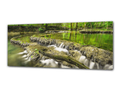 Glass Print Wall Art – Image on Glass 125 x 50 cm (? 50” x 20”) ; Forest 3