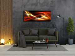 Glass Print Wall Art – Image on Glass 125 x 50 cm (? 50” x 20”) ; Abstract Art. 6